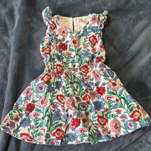 Vineyard Vines Floral Kids Dress - Red, Blue, Green